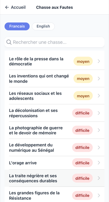 Liste de chasses aux fautes Anta avec textes du programme Tle