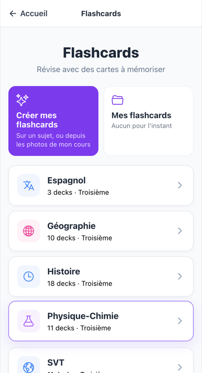 Liste des decks de flashcards Anta pour Terminale (philo, histoire, géo)