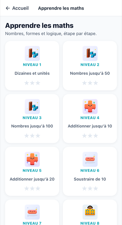 Le module Apprendre les maths